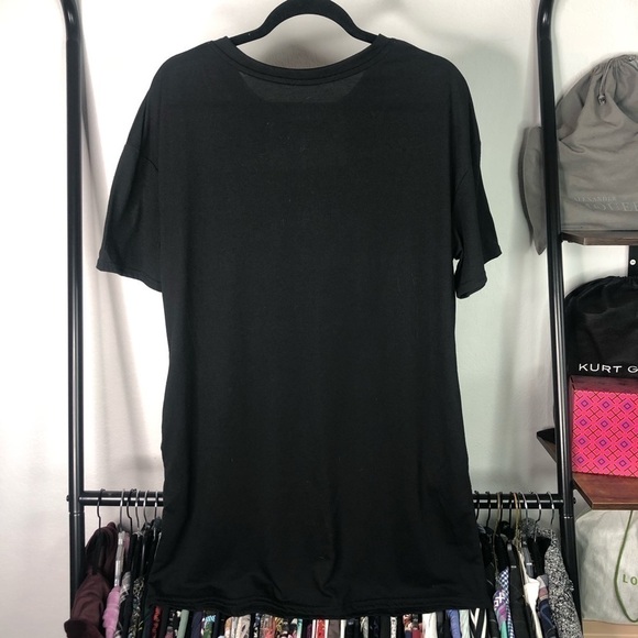 𝅺disney Villains Bad Girls Black Sleep Shirt Dress - Picture 4 of 5